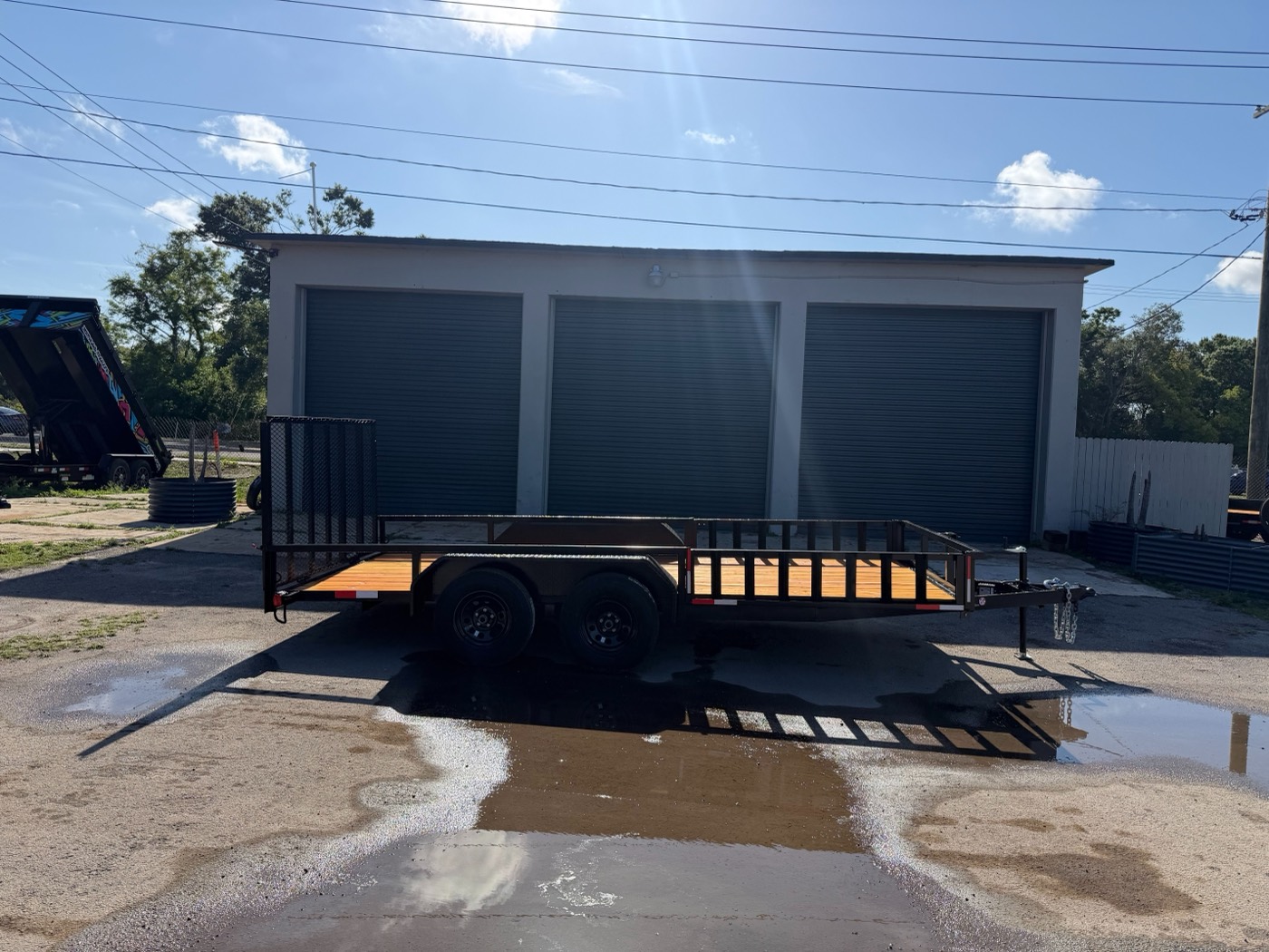 Utility trailer ready for pickup